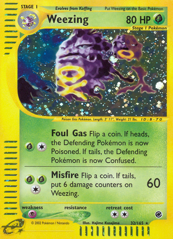 Weezing (32/165) [Expedition: Base Set] - Card Brawlers | Quebec | Canada | Yu-Gi-Oh!