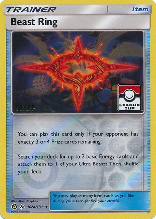 Beast Ring (102a/131) (League Promo Staff) [Sun & Moon: Forbidden Light] - Card Brawlers | Quebec | Canada | Yu-Gi-Oh!