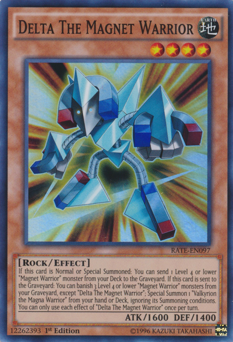 Delta The Magnet Warrior [RATE-EN097] Super Rare - Yu-Gi-Oh! - Card Brawlers | Quebec | Canada |