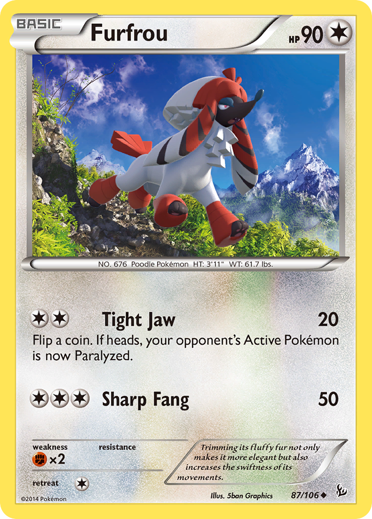 Furfrou (87/106) [XY: Flashfire] - Card Brawlers | Quebec | Canada | Yu-Gi-Oh!