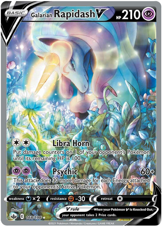 Galarian Rapidash V (168/198) [Sword & Shield: Chilling Reign] - Card Brawlers | Quebec | Canada | Yu-Gi-Oh!