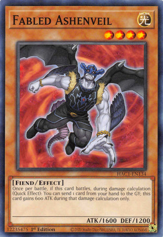 Fabled Ashenveil [HAC1-EN134] Common - Card Brawlers | Quebec | Canada | Yu-Gi-Oh!