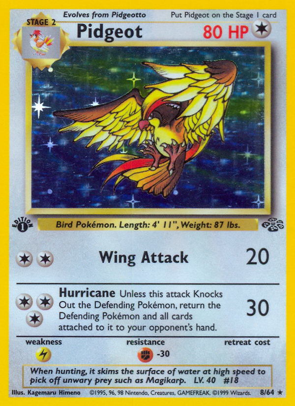 Pidgeot (8/64) [Jungle 1st Edition] - Card Brawlers | Quebec | Canada | Yu-Gi-Oh!