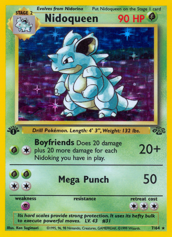 Nidoqueen (7/64) [Jungle 1st Edition] - Card Brawlers | Quebec | Canada | Yu-Gi-Oh!