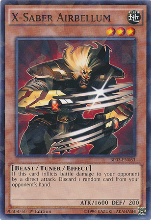 X-Saber Airbellum [BP03-EN063] Shatterfoil Rare - Card Brawlers | Quebec | Canada | Yu-Gi-Oh!