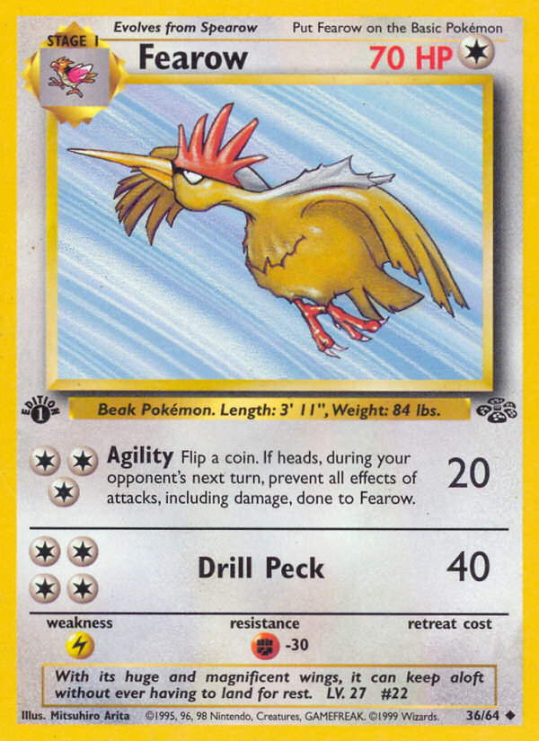 Fearow (36/64) [Jungle 1st Edition] - Card Brawlers | Quebec | Canada | Yu-Gi-Oh!