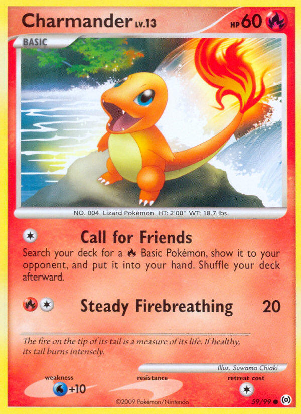 Charmander (59/99) [Platinum: Arceus] - Card Brawlers | Quebec | Canada | Yu-Gi-Oh!