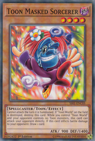 Toon Masked Sorcerer [SS01-ENC05] Common - Card Brawlers | Quebec | Canada | Yu-Gi-Oh!