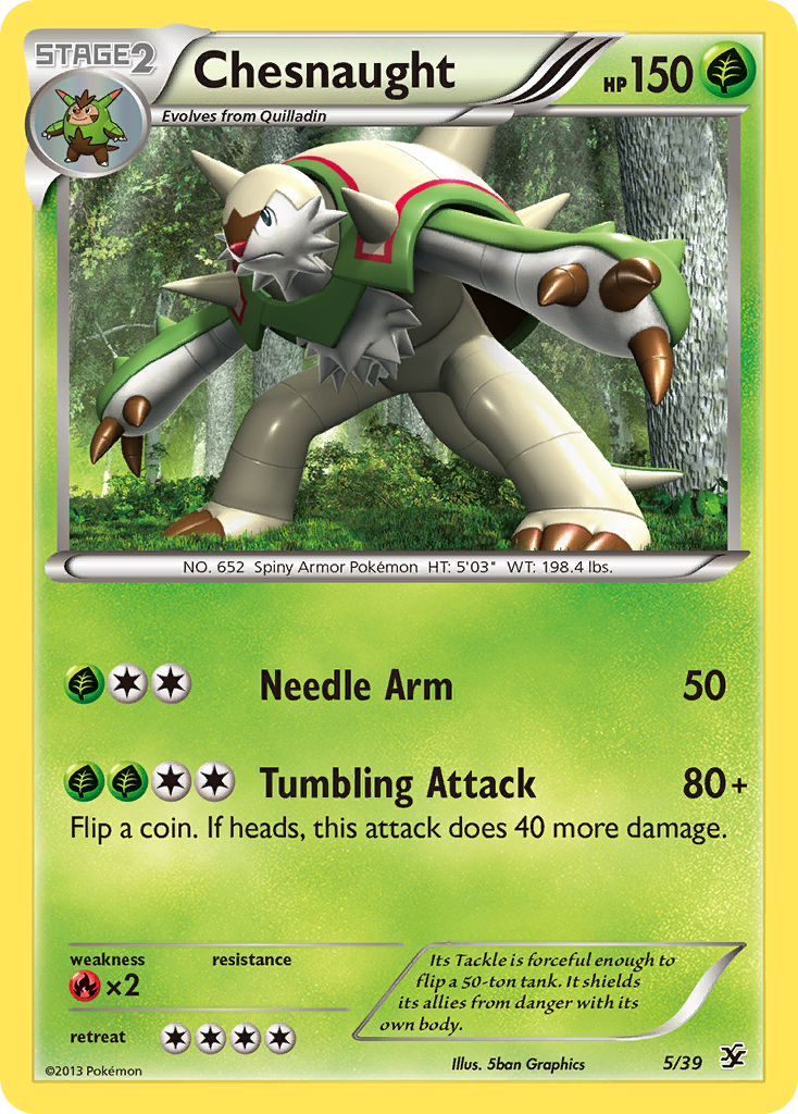 Chesnaught (5/39) [XY: Kalos Starter Set] - Card Brawlers | Quebec | Canada | Yu-Gi-Oh!