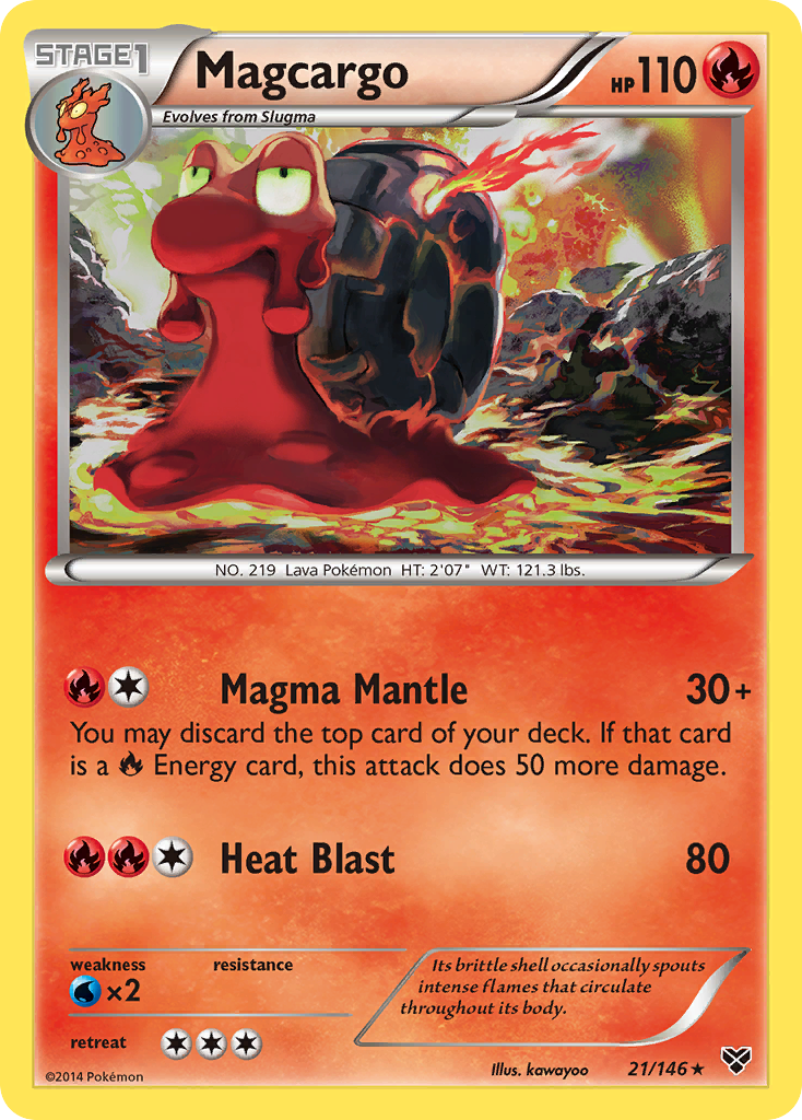 Magcargo (21/146) [XY: Base Set] - Card Brawlers | Quebec | Canada | Yu-Gi-Oh!