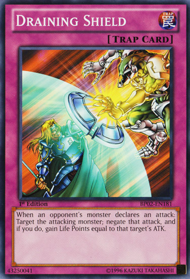 Draining Shield [BP02-EN181] Common - Card Brawlers | Quebec | Canada | Yu-Gi-Oh!