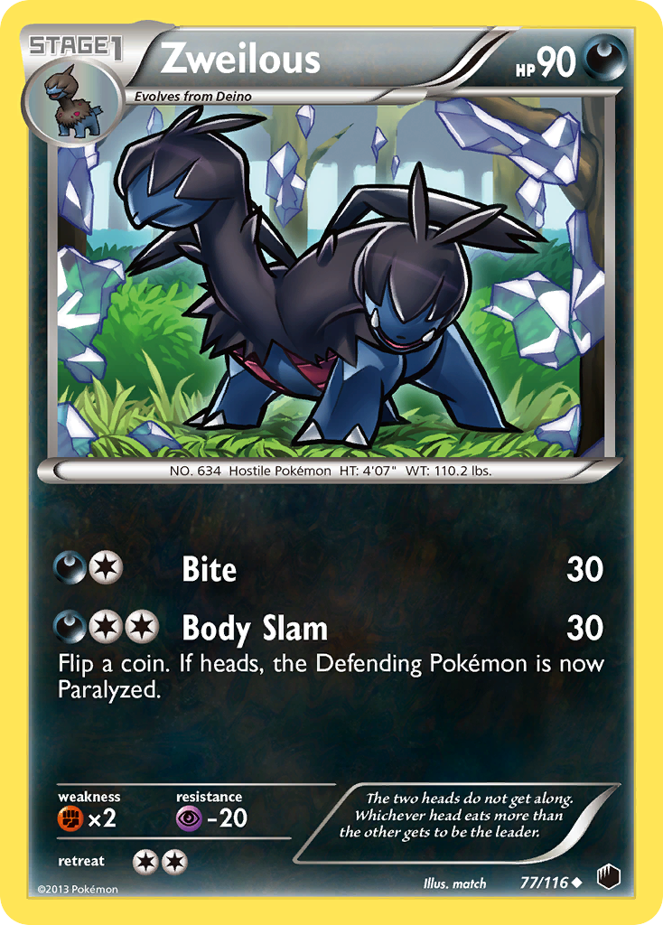 Zweilous (77/116) [Black & White: Plasma Freeze] - Card Brawlers | Quebec | Canada | Yu-Gi-Oh!