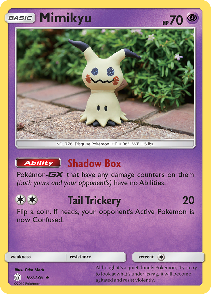 Mimikyu (97/236) [Sun & Moon: Cosmic Eclipse] - Card Brawlers | Quebec | Canada | Yu-Gi-Oh!