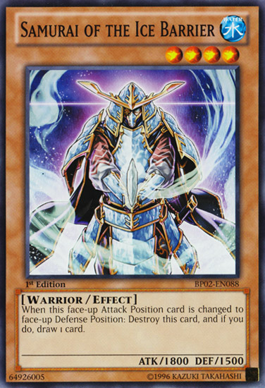 Samurai of the Ice Barrier [BP02-EN088] Common - Card Brawlers | Quebec | Canada | Yu-Gi-Oh!