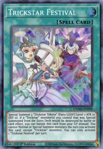 Trickstar Festival [DAMA-EN098] Super Rare - Card Brawlers | Quebec | Canada | Yu-Gi-Oh!