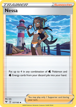 Nessa (157/185) [Sword & Shield: Vivid Voltage] - Card Brawlers | Quebec | Canada | Yu-Gi-Oh!