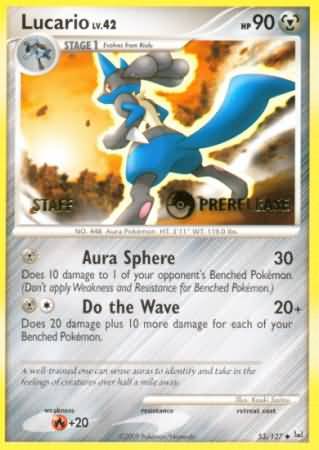 Lucario (53/127) (Staff Prerelease Promo) [Diamond & Pearl: Black Star Promos] - Card Brawlers | Quebec | Canada | Yu-Gi-Oh!