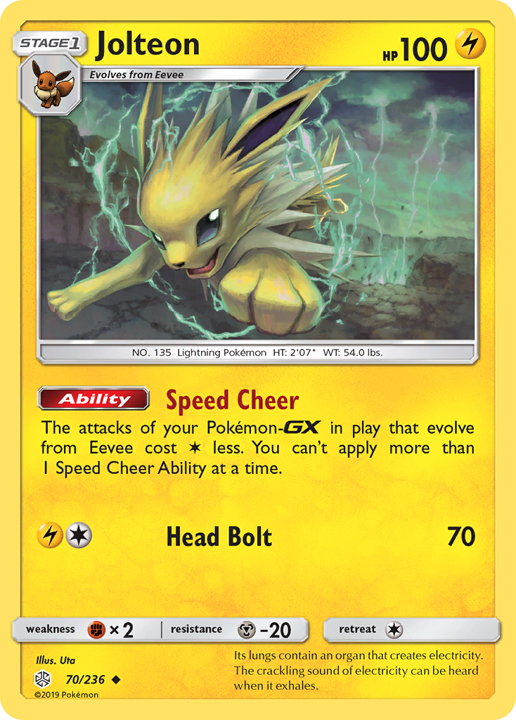 Jolteon (70/236) [Sun & Moon: Cosmic Eclipse] - Card Brawlers | Quebec | Canada | Yu-Gi-Oh!