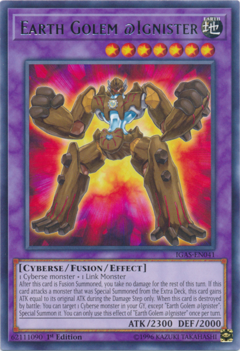 Earth Golem @Ignister [IGAS-EN041] Rare - Card Brawlers | Quebec | Canada | Yu-Gi-Oh!