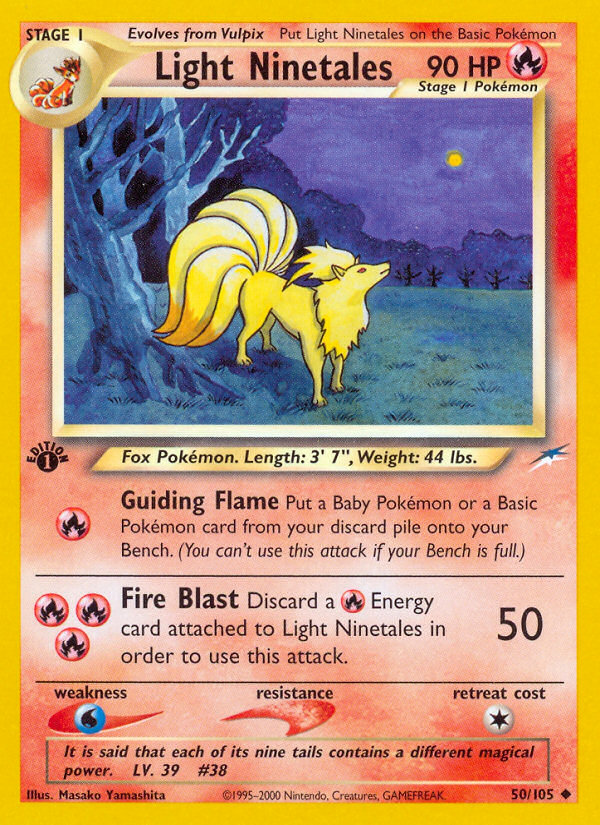 Light Ninetales (50/105) [Neo Destiny 1st Edition] - Card Brawlers | Quebec | Canada | Yu-Gi-Oh!