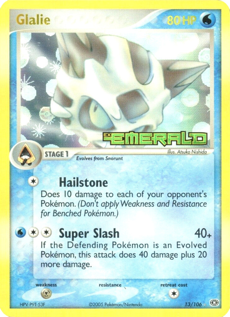 Glalie (13/106) (Stamped) [EX: Emerald] - Card Brawlers | Quebec | Canada | Yu-Gi-Oh!
