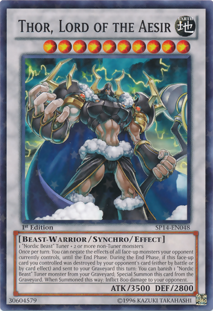 Thor, Lord of the Aesir [SP14-EN048] Starfoil Rare - Card Brawlers | Quebec | Canada | Yu-Gi-Oh!