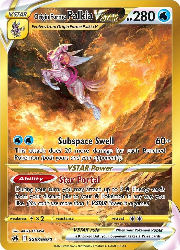 Origin Forme Palkia VSTAR (GG67/GG70) (Secret) [Sword & Shield: Crown Zenith] - Card Brawlers | Quebec | Canada | Yu-Gi-Oh!