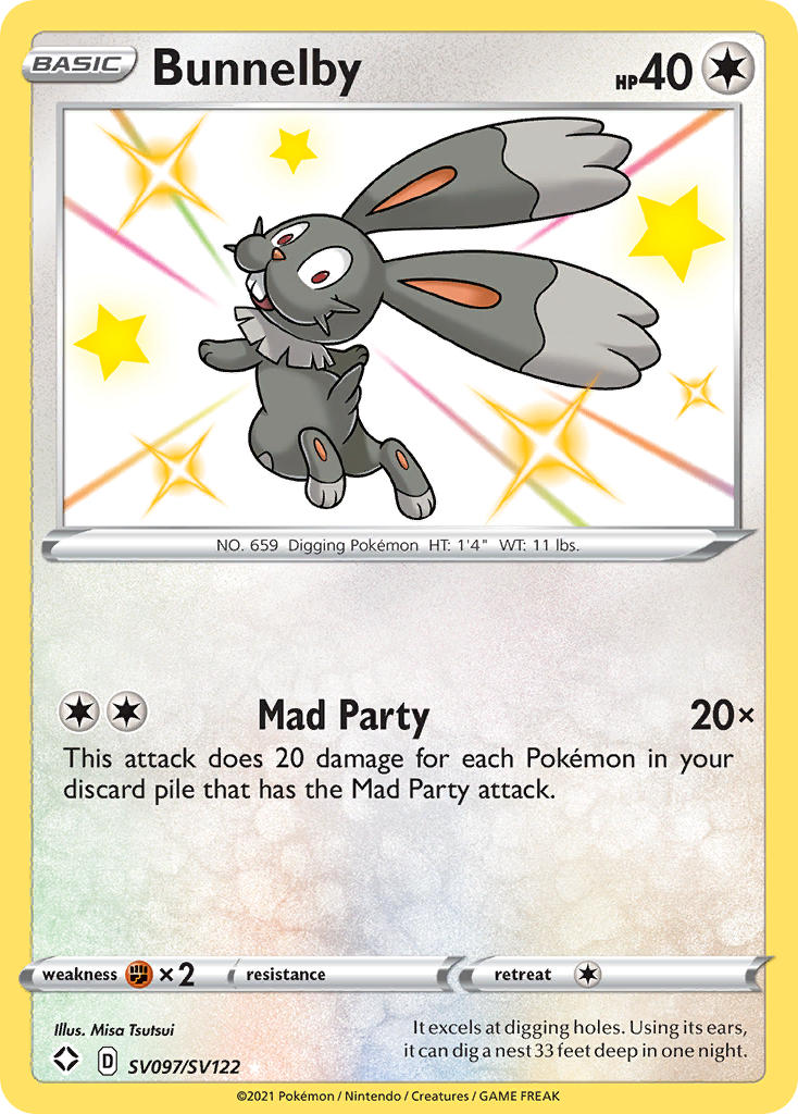 Bunnelby (SV097/SV122) [Sword & Shield: Shining Fates] - Card Brawlers | Quebec | Canada | Yu-Gi-Oh!