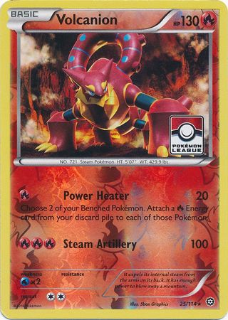 Volcanion (25/114) (League Promo) [XY: Steam Siege] - Card Brawlers | Quebec | Canada | Yu-Gi-Oh!