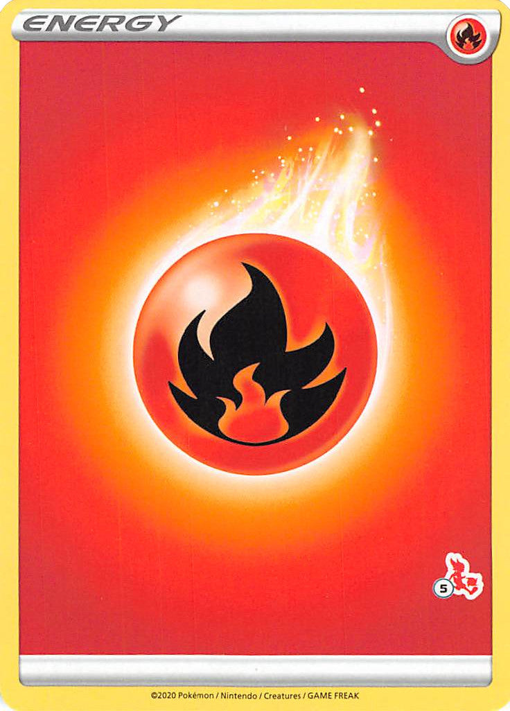 Fire Energy (Cinderace Stamp #5) [Battle Academy 2022] - Card Brawlers | Quebec | Canada | Yu-Gi-Oh!