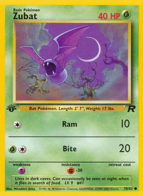 Zubat (70/82) [Team Rocket 1st Edition] - Card Brawlers | Quebec | Canada | Yu-Gi-Oh!