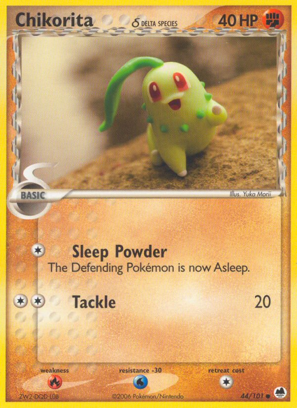 Chikorita (44/101) (Delta Species) [EX: Dragon Frontiers] - Card Brawlers | Quebec | Canada | Yu-Gi-Oh!