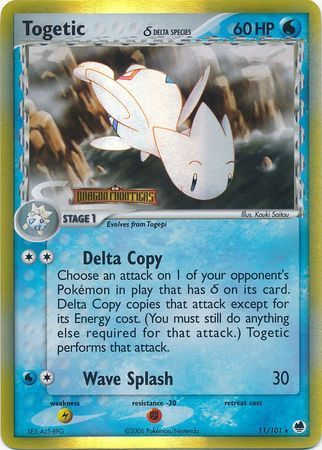 Togetic (11/101) (Delta Species) (Stamped) [EX: Dragon Frontiers] - Card Brawlers | Quebec | Canada | Yu-Gi-Oh!