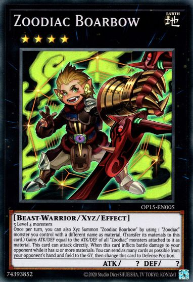 Zoodiac Boarbow [OP15-EN005] Super Rare - Card Brawlers | Quebec | Canada | Yu-Gi-Oh!