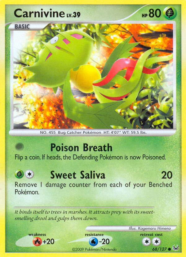 Carnivine (68/127) [Platinum: Base Set] - Card Brawlers | Quebec | Canada | Yu-Gi-Oh!