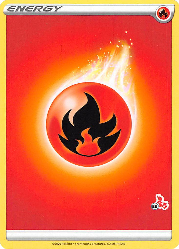 Fire Energy (Cinderace Stamp #32) [Battle Academy 2022] - Card Brawlers | Quebec | Canada | Yu-Gi-Oh!