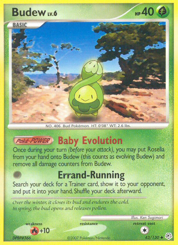 Budew (43/130) [Diamond & Pearl: Base Set] - Card Brawlers | Quebec | Canada | Yu-Gi-Oh!
