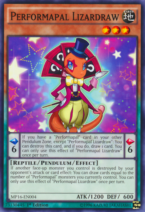 Performapal Lizardraw [MP16-EN004] Common - Yu-Gi-Oh! - Card Brawlers | Quebec | Canada |