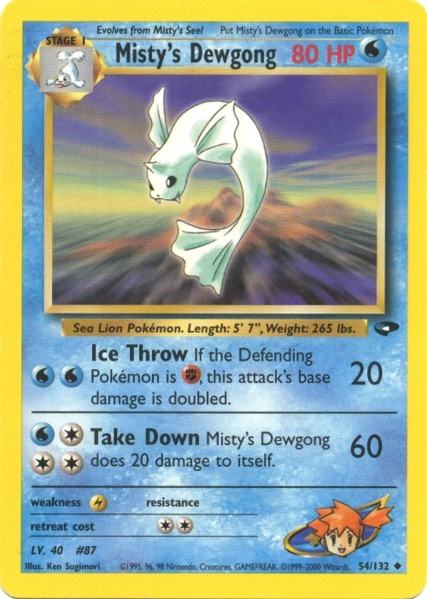 Misty's Dewgong (54/132) [Gym Challenge Unlimited] - Card Brawlers | Quebec | Canada | Yu-Gi-Oh!