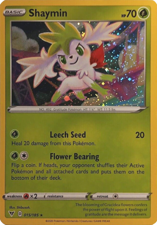 Shaymin (015/185) (Cosmos Holo) [Sword & Shield: Vivid Voltage] - Card Brawlers | Quebec | Canada | Yu-Gi-Oh!
