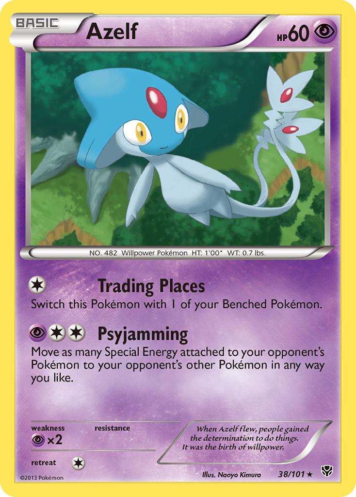 Azelf (38/101) [Black & White: Plasma Blast] - Card Brawlers | Quebec | Canada | Yu-Gi-Oh!