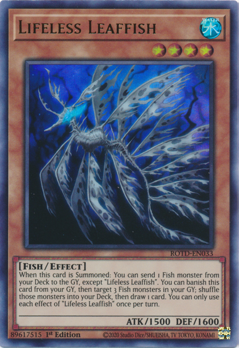 Lifeless Leaffish [ROTD-EN033] Ultra Rare - Card Brawlers | Quebec | Canada | Yu-Gi-Oh!