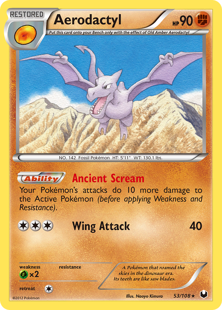 Aerodactyl (53/108) [Black & White: Dark Explorers] - Card Brawlers | Quebec | Canada | Yu-Gi-Oh!