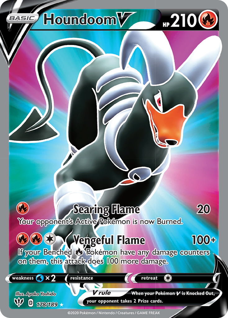 Houndoom V (178/189) [Sword & Shield: Darkness Ablaze] - Card Brawlers | Quebec | Canada | Yu-Gi-Oh!