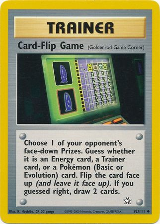 Card-Flip Game (92/111) [Neo Genesis Unlimited] - Card Brawlers | Quebec | Canada | Yu-Gi-Oh!