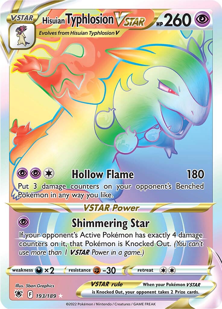 Hisuian Typhlosion VSTAR (193/189) [Sword & Shield: Astral Radiance] - Card Brawlers | Quebec | Canada | Yu-Gi-Oh!