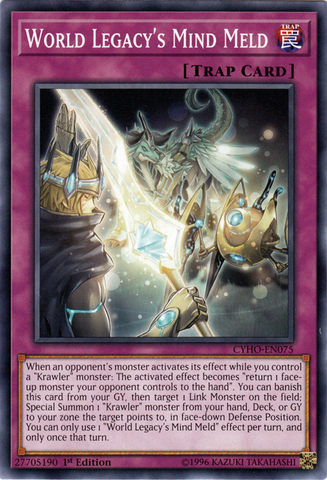 World Legacy's Mind Meld [CYHO-EN075] Common - Card Brawlers | Quebec | Canada | Yu-Gi-Oh!