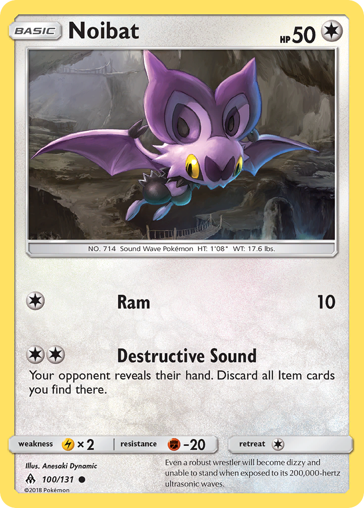 Noibat (100/131) [Sun & Moon: Forbidden Light] - Card Brawlers | Quebec | Canada | Yu-Gi-Oh!