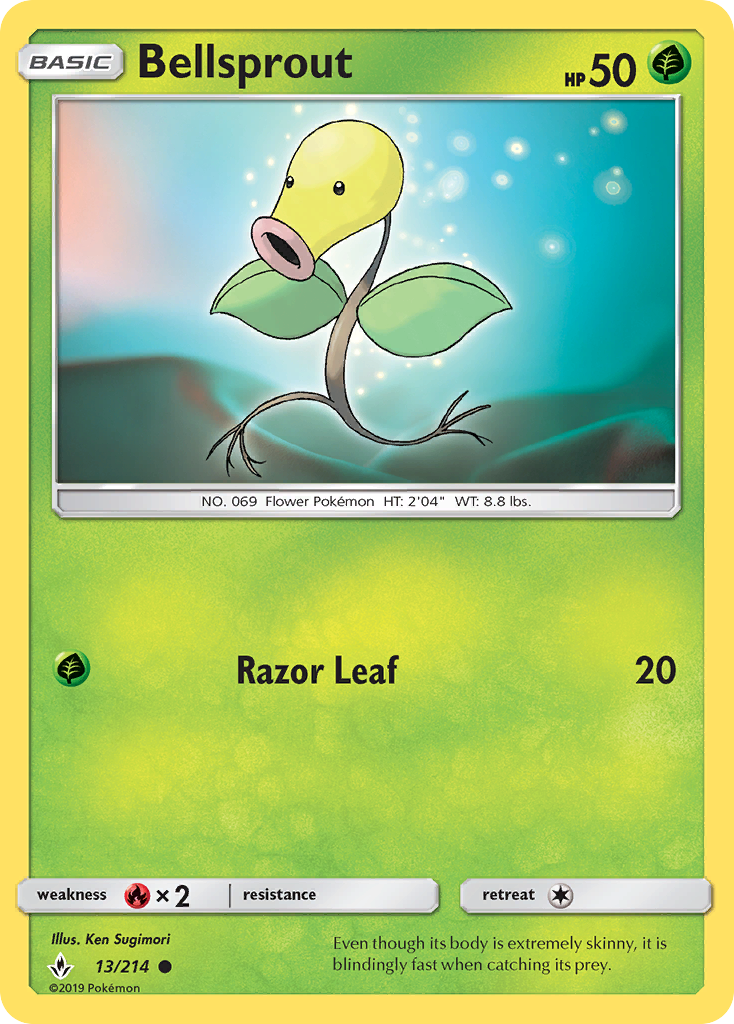 Bellsprout (13/214) [Sun & Moon: Unbroken Bonds] - Card Brawlers | Quebec | Canada | Yu-Gi-Oh!