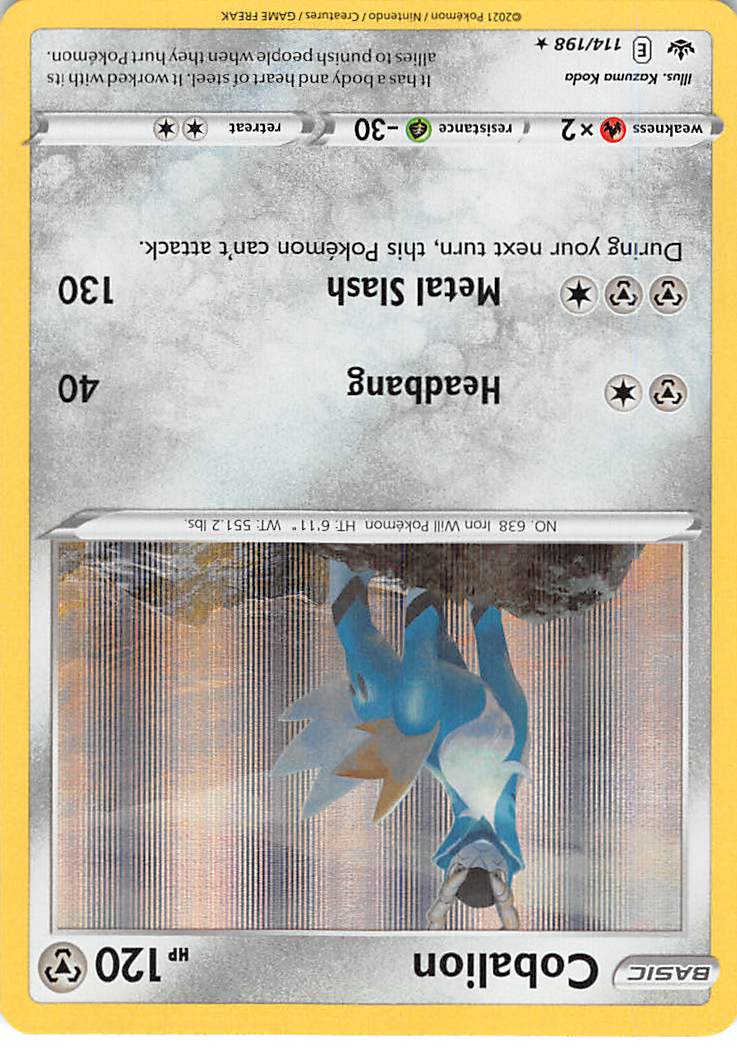 Cobalion (114/198) [Sword & Shield: Chilling Reign] - Card Brawlers | Quebec | Canada | Yu-Gi-Oh!